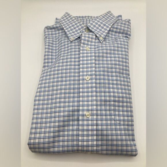 Only Other - Brooks Brothers Men’s Madison Long Sleeve Button Down Shirt Blue White Checkered